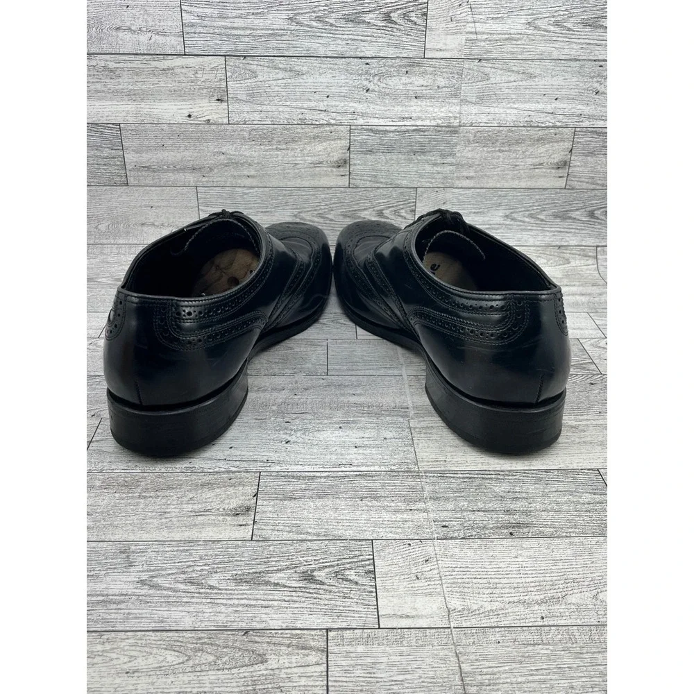 Florsheim Men Black‎ Leather Wingtip Brogue Oxford Dress Shoes 17066-01 Size 12D